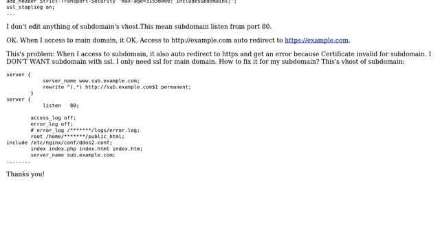 Webmasters: Error SSL with subdomain смотреть онлайн