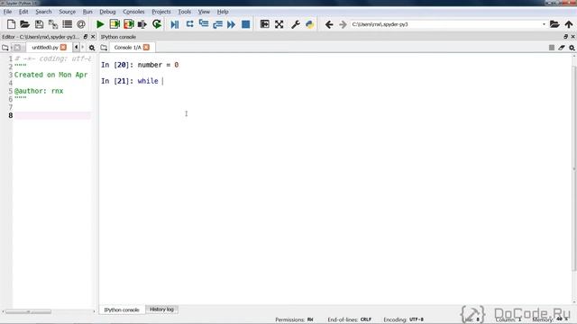 16.3 Цикл while. Операторы break и continue. Бесконечный цикл. Основы Python смотреть онлайн