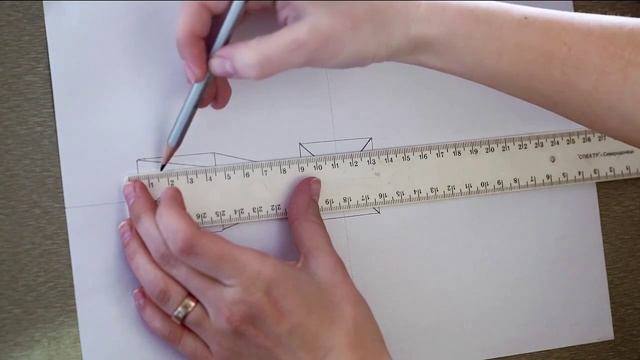 Как рисовать куб в перспективе / How to draw kube in perspective смотреть онлайн