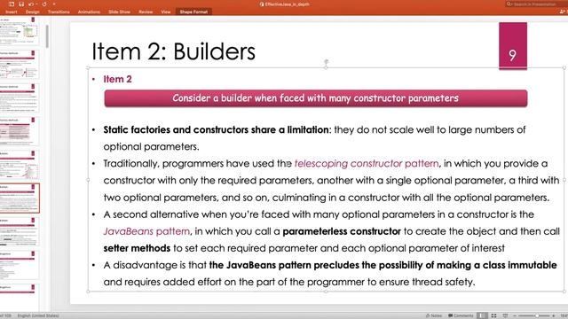 Effective Java in Depth -- Item 2: Consider a builder when faced with many constructor parameters смотреть онлайн