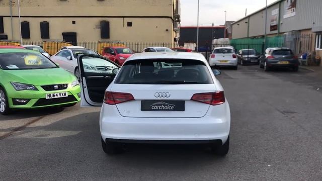 2013 white Audi A3 1.6 TDI SE Sportback 5dr смотреть онлайн
