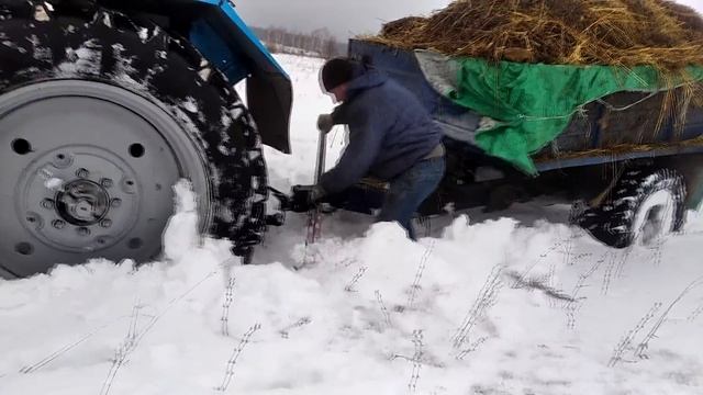 МТЗ 82 с КУНом и МТЗ 892. ЧЬЯ ПРОХОДИМОСТЬ ОКАЗАЛАСЬ ЛУЧШЕ ПО МОКРОМУ СНЕГУ? смотреть онлайн