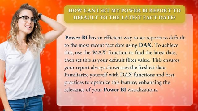 How Can I Set My Power BI Report to Default to the Latest Fact Date? смотреть онлайн