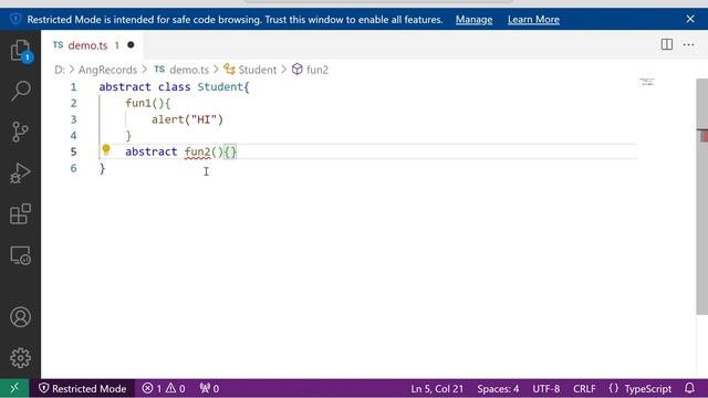 Abstract class in Typescript | Thiru Academy смотреть онлайн