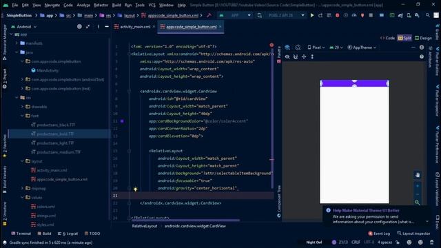 Custom Button In Android Using JAVA | By Appxcode смотреть онлайн