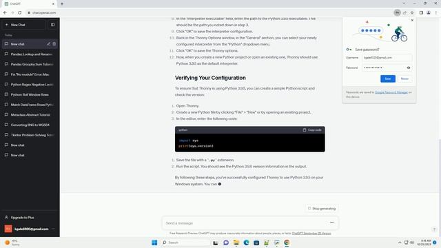 How to make Thonny use Python3 9 5 on Windows смотреть онлайн