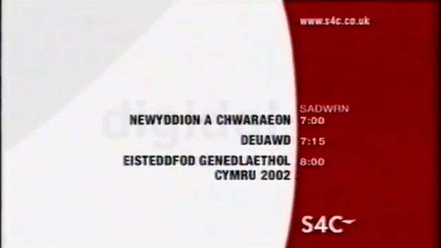 S4C Digidol Menu + Newyddion titles - 2002 смотреть онлайн