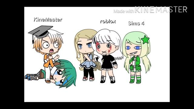 Work meme // gacha life // minecraft, roblox, sims 4 and KineMaster смотреть онлайн