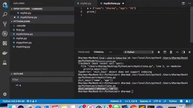 Python Basics - Dictionary смотреть онлайн