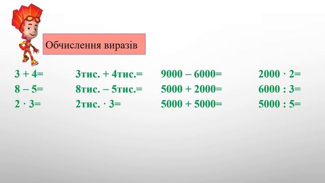 Математика 4 клас Визначення кількості десятків, сотень,тисяч у числах Круг і коло Побудова кола смотреть онлайн