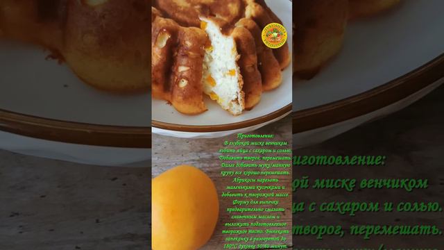 Творожная запеканка в духовке с абрикосами 🥧 смотреть онлайн