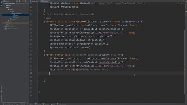 How to convert and save a java object to xml file using jaxb смотреть онлайн