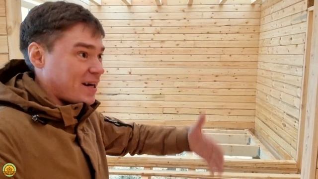 Технология строительства деревянного дома от Центра Домостроения. Кровля дома. Проект дома 8 на 10 смотреть онлайн