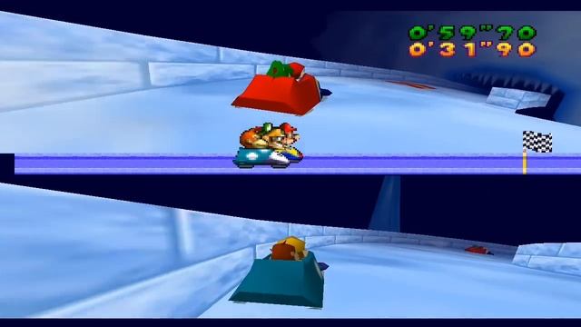 Mario Party 1 Mini Games - Bobsled Run смотреть онлайн