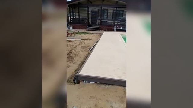 Панельный бассейн во дворе частного дома смотреть онлайн