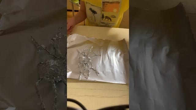 Делаю паука из фольги ✂️? смотреть онлайн