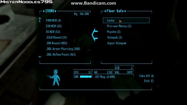 How To Get Lucky (Unique .357 Magnum Revolver) In Fallout: New Vegas смотреть онлайн