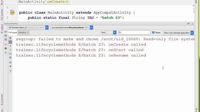 Android Basic tutorial 06 (life cycle) смотреть онлайн