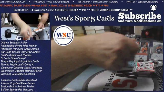 Break #4131 | 4 Boxes 2022-23 SP AUTHENTIC HOCKEY ** PYT ** PROFIT SHARING BOUNTY $4850+** смотреть онлайн