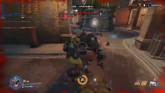Overwatch gameplay on MSI GT 1030 2G GDDR5 смотреть онлайн