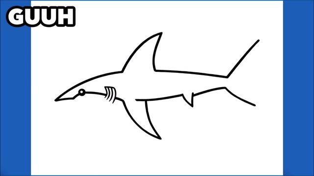 HOW TO DRAW A GREAT WHITE SHARK смотреть онлайн