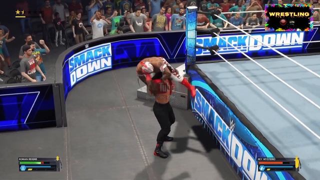 Roman Reigns Vs Rey Mysterio wwe Raw game Play - WWE 2k23 PS5 GAME PLAY смотреть онлайн