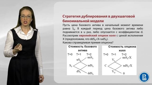 8 1 Биномиальная модель; стратегия дублирующего портфеля видео фрагмент 2 смотреть онлайн