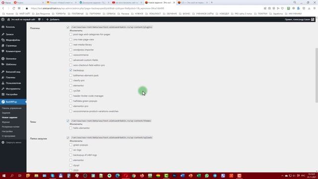 Как создать бекап сайта на Wordpress с помощью плагина BackWPup смотреть онлайн