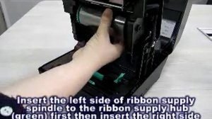 Как установить риббон в принтер этикеток TSC TA200/TA300