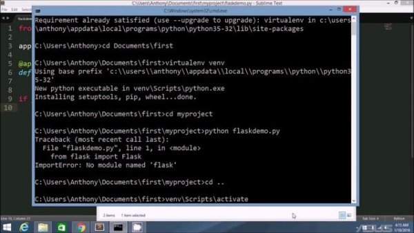 Virtual Environments for Python Programs Using Virtualenv