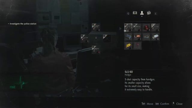 Resident Evil 2 Remake walkthrough gameplay {Claire part - 2} Investigate &Lion medallion. смотреть онлайн