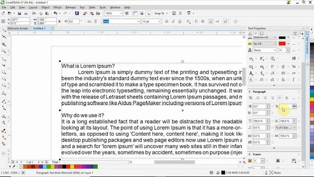 Paragraph Formatting in coreldraw, Text Tool, Coreldraw tutorial in Hindi | by Graphic Tutorial смотреть онлайн