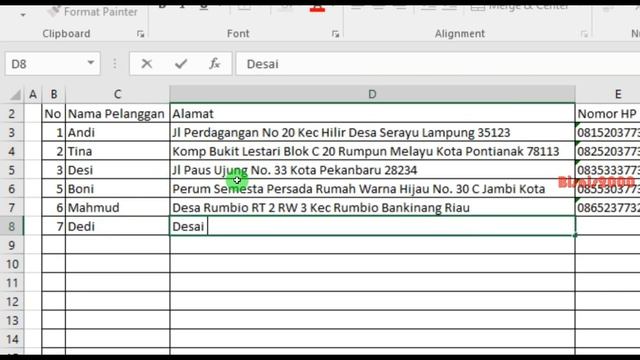 Aplikasi Cetak Label Alamat Paket Jualan Online Dengan Microsoft Excel смотреть онлайн