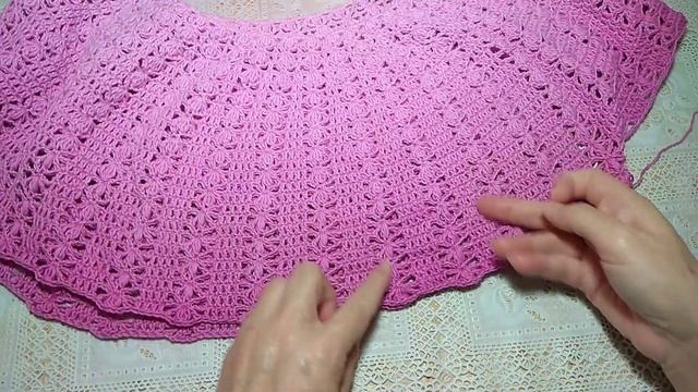 Красивая и очень простая кокетка крючком. смотреть онлайн