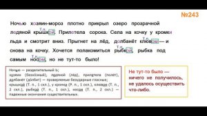 ГДЗ РУССКИЙ ЯЗЫК УПРАЖНЕНИЕ.243 КЛАСС 4 КАНАКИНА ЧАСТЬ 1