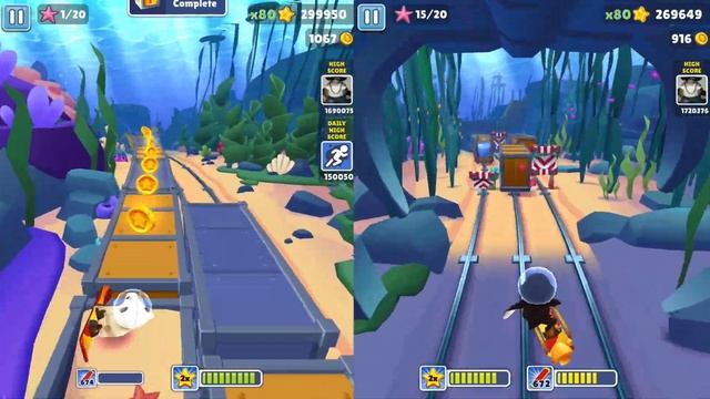 Use Event Coins to unlock Malik and Penguin Outfit Subway Surfers Underwater 2023 смотреть онлайн