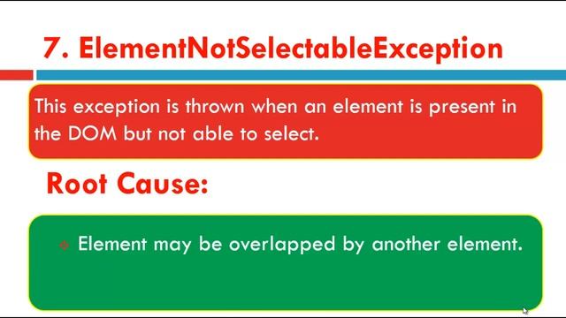 Selenium with Java 50 - 15 Most common exceptions in selenium and root cause of these exceptions смотреть онлайн