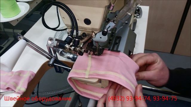 Плоскошовная машина для подгибки рукавов и низа трикотажных изделий (футболок) смотреть онлайн
