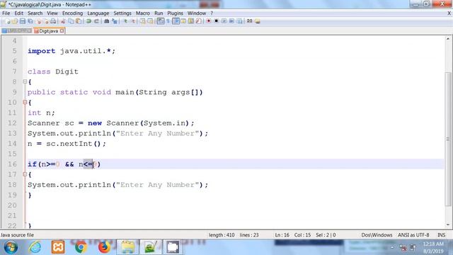 Java Program to check whether a number is 1 digit or 2 digit or 3 digit | Hindi смотреть онлайн