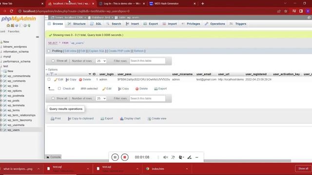 How To Reset Wp admin Password From PhpMyadmin смотреть онлайн