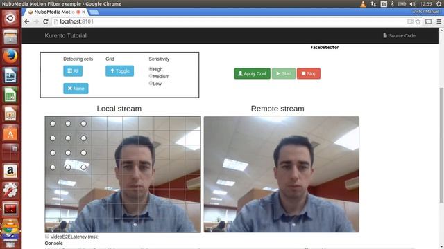 NUBOMEDIA WebRTC motion detection смотреть онлайн