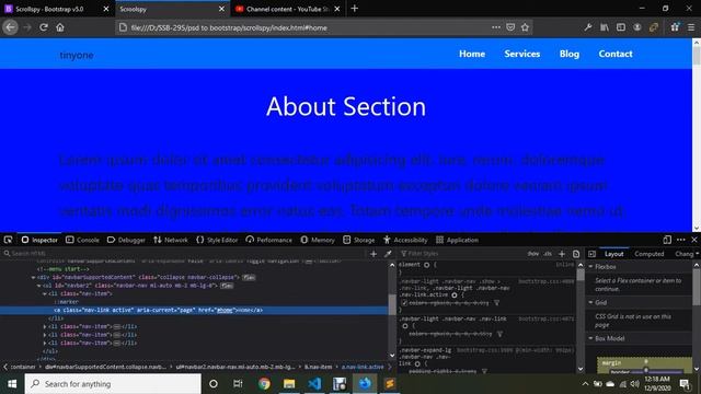 How to use scrollspy in Bootstrap-5 | scrollspy | смотреть онлайн