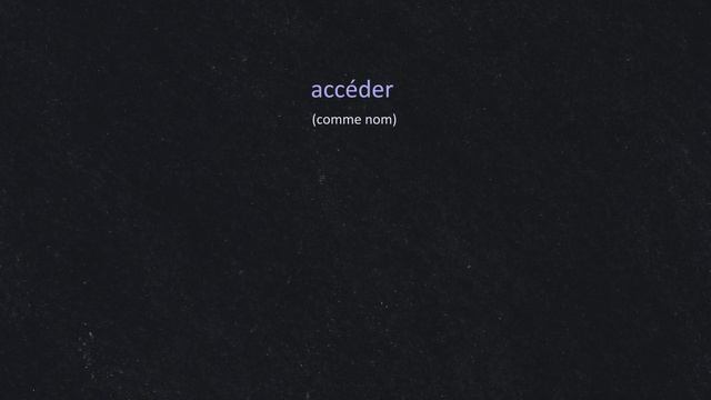 Traduire 'accéder' comme nom de l'anglais en français смотреть онлайн