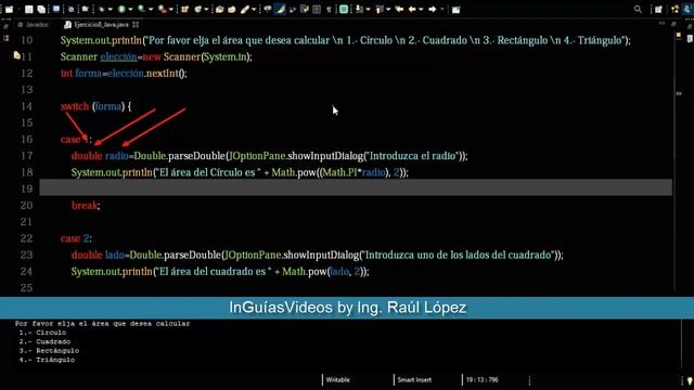 EJERCICIO 8 - Programacón JAVA condicional (switch) [Condicionales] [Lenguaje JAVA] смотреть онлайн