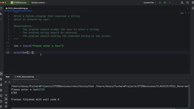 Reverse a string in Python with a single line of code using slicing! смотреть онлайн
