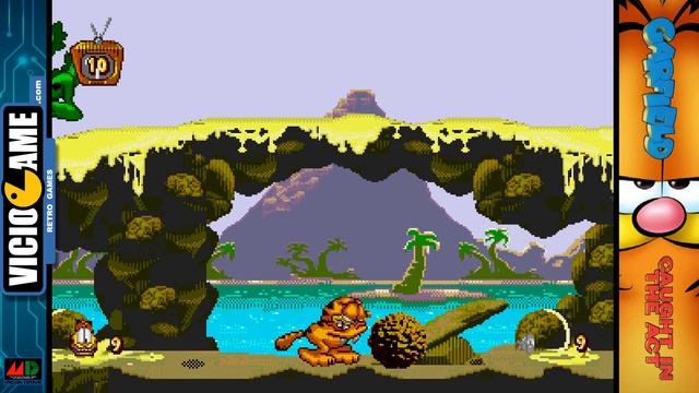 ? Garfield: Caught in the Act (Mega Drive) Complete Gameplay смотреть онлайн