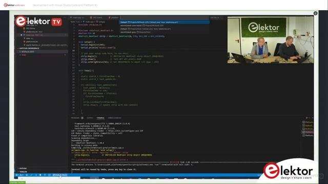 Webinar: Development with Visual Studio Code and PlatformIO смотреть онлайн