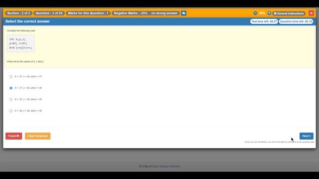Java MCQ Coding Test 2022/02/21 18:30 #lpu смотреть онлайн