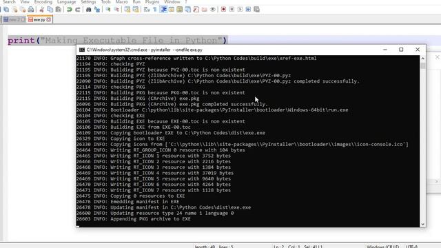 Making an Executable File in Python смотреть онлайн