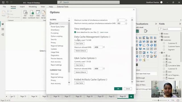How to Optimize Power BI Report | Clear Cache | Edu4Sure Training (Hindi + English) смотреть онлайн